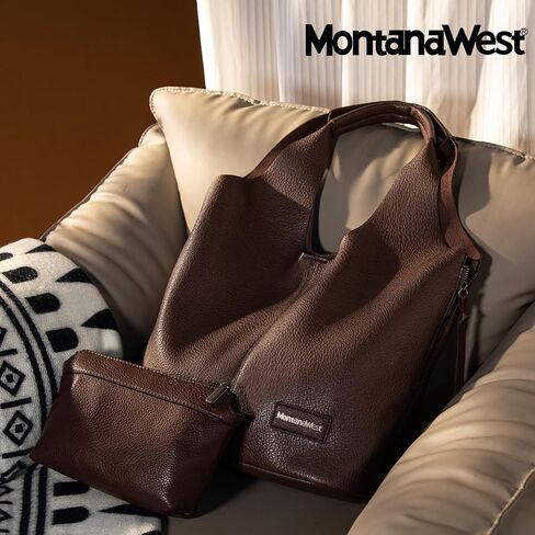 Montana West Slouchy Hobo Bags for Women Soft Designer Shoulder Purses Ladies Top Handle Handbag in Kuwait