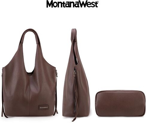 Montana West Slouchy Hobo Bags for Women Soft Designer Shoulder Purses Ladies Top Handle Handbag in Kuwait