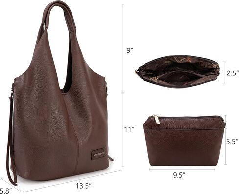 Montana West Slouchy Hobo Bags for Women Soft Designer Shoulder Purses Ladies Top Handle Handbag in Kuwait