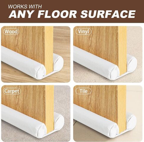 Draft Door Stopper 36 Inches, Draft Guard for Interior Door, Heavy Duty Door Sweep, Sound Proof Reduce Noise Keeping Warm in and Cold Out, Thicker Door Draft in Kuwait