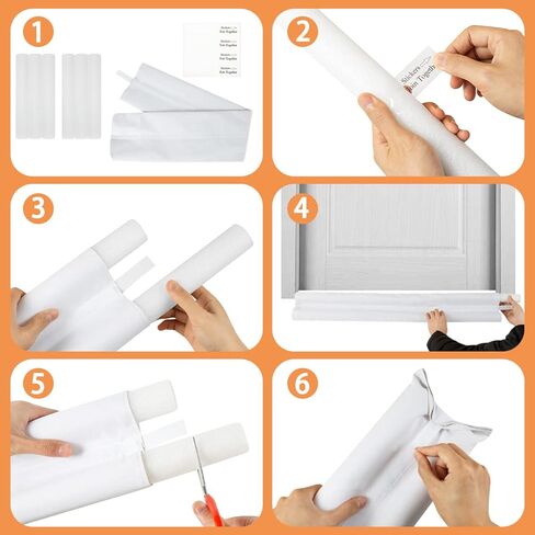 Draft Door Stopper 36 Inches, Draft Guard for Interior Door, Heavy Duty Door Sweep, Sound Proof Reduce Noise Keeping Warm in and Cold Out, Thicker Door Draft in Kuwait