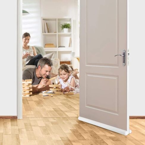 Draft Door Stopper 36 Inches, Draft Guard for Interior Door, Heavy Duty Door Sweep, Sound Proof Reduce Noise Keeping Warm in and Cold Out, Thicker Door Draft in Kuwait