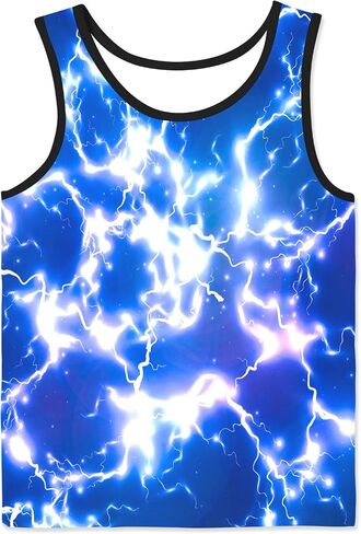 Hgvoetty Boys Tank Tops Tops Graphic Slictivess Thirts Kids Girls 3D Novelty Summer Tank Hirtshirts for Youth 4-16 Years in Saudi Arabia