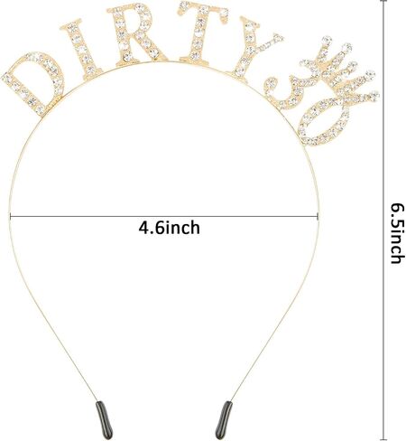 30th Birthday Decorations for Her Dirty 30 Birthday Headband Tiara Queen Crown 30th Birthday Gifts in Saudi Arabia