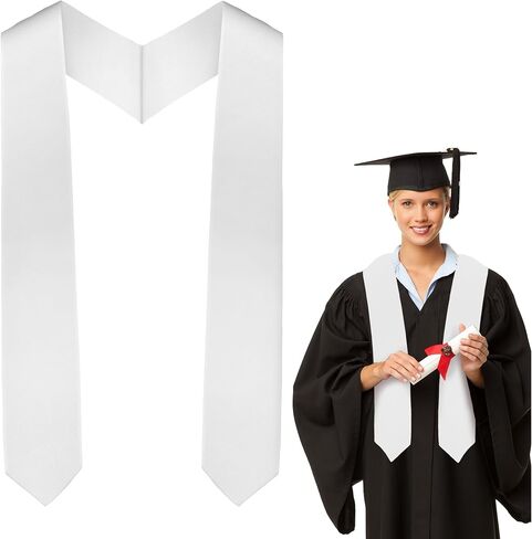 Graduation Stole Class of 2025 Plain Graduation Sash Honor Stoles for Graduation 2025 Unisex Adults for Acadamic 70" in Kuwait