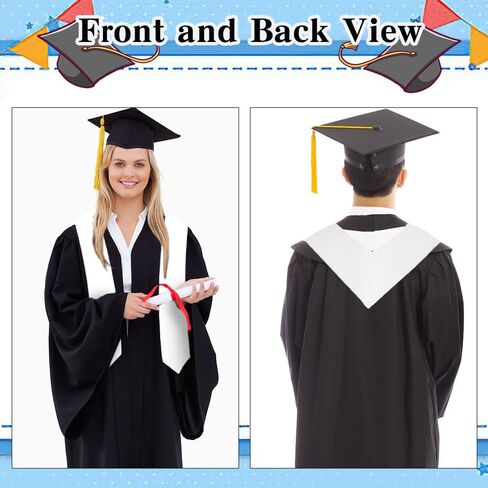 Graduation Stole Class of 2025 Plain Graduation Sash Honor Stoles for Graduation 2025 Unisex Adults for Acadamic 70" in Kuwait