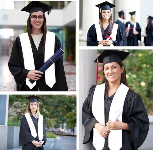Graduation Stole Class of 2025 Plain Graduation Sash Honor Stoles for Graduation 2025 Unisex Adults for Acadamic 70" in Kuwait