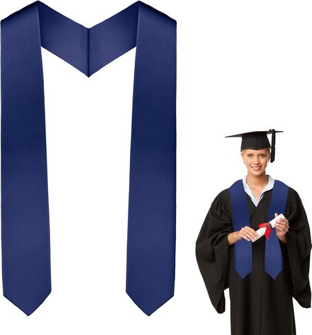 Graduation Stole Class of 2025 Plain Graduation Sash Honor Stoles for Graduation 2025 Unisex Adults for Acadamic 70" in Kuwait
