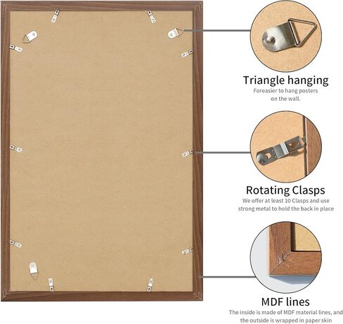20x20 Picture Frame 3 Pack - Black Poster Frame Display Pictures 16x16 with Mat or 20 x 20 Without Mat for Wall Hanging Horizontal and Vertical in Saudi Arabia