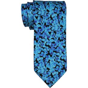 Satin Hot Blue on Black Tie