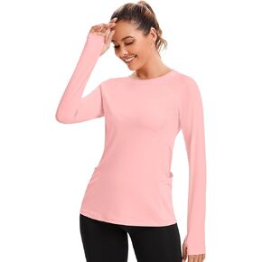 Akewei Womens Rash Guard UPF 50+ SPF UV UV Suge Sun Drotting قمصان تسبح مع فتحة الإبهام