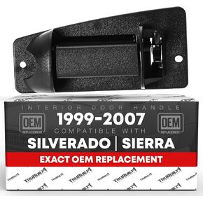 T1A Extended Cab Door Handle, Rear Passenger Door Handle Compatible with 1999-2007 Chevrolet Silverado 1500 2500; 99-07 GMC Sierra 1500 2500, 01-07 Sierra Silverado 3500, OEM 15758171 79107