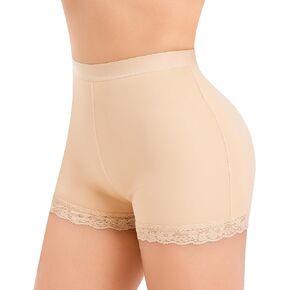 AOSBOEI Boyshort Underwear for Women Butt lifting Shapewear Tummy Control Panties Lace Under Slip Shorts for Dress