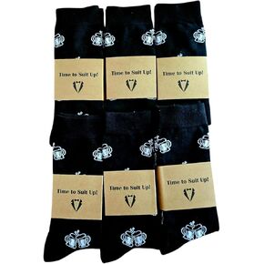 Groomsmen Socks Set of 6, Groomsmen Usher Gift, Groomsman Proposal Box, Best Man Gift, Funny Sock, Groomsman Proposal Box, Premium Bamboo Sock, Novelty Socks