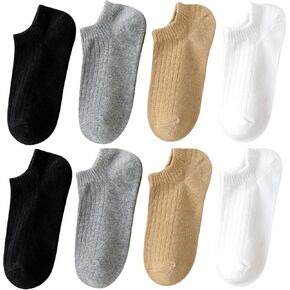 Luftschloss Toddler No Show Socks Little Girls Boys Cotton Socks Low Cut Socks 8 Pack
