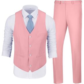 Men's Suits 2 Piece Slim Fit Suit Set Formal Vest Pants Set for Men Casual Business Suits Wedding Prom Tuxedos