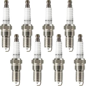 PLACKS Iridium Spark Plugs 8 Pack 3186 TR5GP 7397 TR5IX FIT FOR CHEVY SILVERADAD 1500 5.3 Avalanche Suburban Tahoe Camaro Colorado ، GMC Sierra 1500 Yukon ، Cadillac Escalade ، Ford F150 ، Hummer H2 H3 V8 4.8L-6.2L.