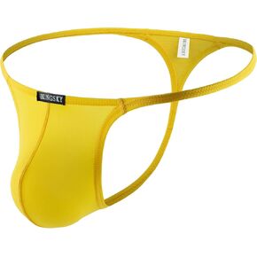 IKINGSKY Men's G-String Underwear Sexy Low Rise Bulge Y-back Thong Underwear