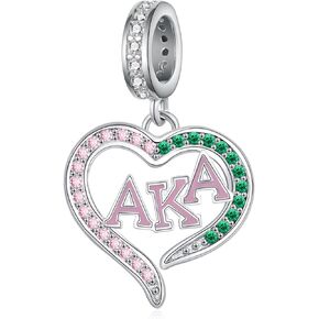 Aka Sorority Gifts for Women 925 Sterling Silver Aka Jewelry Sorority Paraphernalia Sorority Gifts Aka Charms for Women