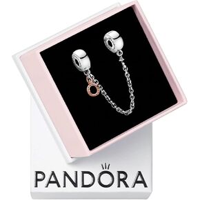Pandora Mongling Crown O سحر سلسلة الأمان - متوافق مع لحظات Pandora - هدية لها - مصنوعة من Pandora Rose & Sterling Silver - مع صندوق هدايا
