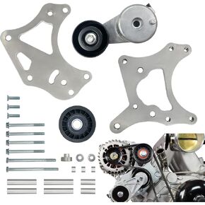 551780-3 Alternator Bracket Kit Compatible with S10 LS Swap LS1 LS3 LSX LQ4 LQ9 4.8L 5.3L 6.0L