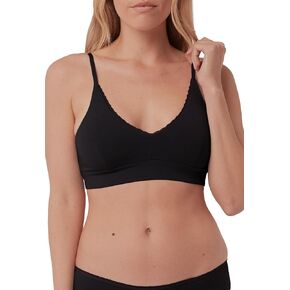 Pact Women's Organic Cotton Pretty Plunge Bralette