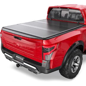 غلاف سرير Tri-Fold Tri-Fold Truck Tonneau في الأعلى متوافقًا مع 2005-2025 Nissan Frontier 3 أضعاف غطاء سرير الألومنيوم 5 قدم
