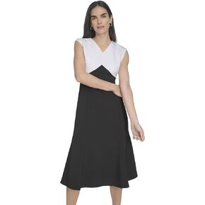 Calvin Klein Women's Scuba Event Career Midi Dress