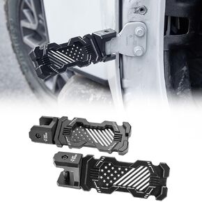 Joytutus 120 ° CNC Foot Foot Pegs أبواب قبالة مع Wrangler JK ، JKU ، JL ، JLU & Gladiator JT 2007 to 2025 ، دواسات القدمين من الألومنيوم مقاطع مقدمة