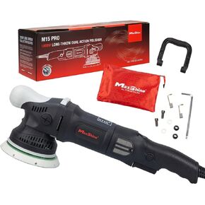 Maxshine 15mm Throw, 5" Plate M15 Pro Dual Action Polisher - 1000W, 6-Speed, 5/16-24" Thread - Auto Detailing Tool for Paint Protection, Swirl & Scratch Repair, Glossy Shine, Restoration