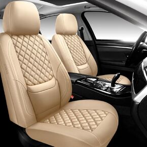 NS YOLO Full Coverage Leather Car Seat Covers Full Set,Waterproof Seat Covers for Cars,SUVs Pick-up Truck, Car Seat Cushion,Car Seat Protector,Black Seat Cover with 5 Seats