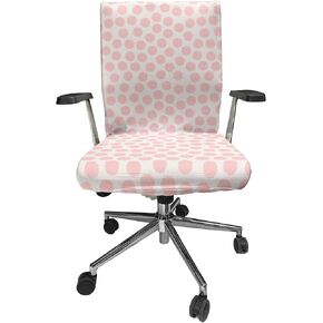 Ambesonne Chevron Office Chaircover ، نمط متكرر محايد للتصميم الحديث من التعرج في لوحة ألوان أكوا ، غطاء نسيج مزخرف واقية ، الحجم القياسي ، Teal Turquoise