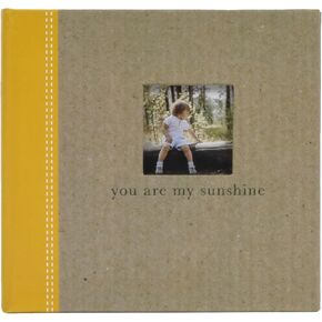 "You Are My Sunshine" Yellow Heart Photo Album, Holds 80-4"x6" Photos