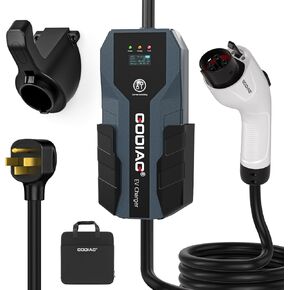 Godiag Level 2 EV Charger - ETL Certified ، 240V ، 32 AMP ، 20 قدمًا ، شاحن سيارة كهربائي محمول مع NEMA 14-50 قابس J1772 EVS و PHEVS