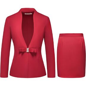 MODFUL Womens Business Dress Suit Set 2 Piece Pencil Skirt Lady Work Suit Blazer Dress Set