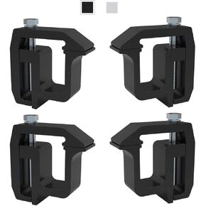 مشابك Truck Topper Cap Camper Camper Shell Clamps for Bickup Cover Canopy Ladder Rack ، Aluminium Alpoy NW-1 (Black ، 4 Pack)