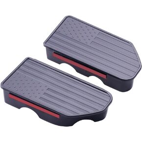 Bed Rail Stake Pocket Covers for GMC Chevy Silverado/Sierra 1500 (2019-2024),GMC Sierra 2500 3500HD （2020-2024），Truck Caps Rear Holes Plugs Covers Black(2PCS)