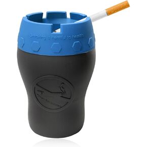 Car Silicone Ashtray, Smokeless Drop-Proof Auto Ash Tray for Cup Holder, Windproof Portable Vehicle Cigarette Ash Tray for Home Outside Office, Interior Car Accessories (Red) in Kuwait