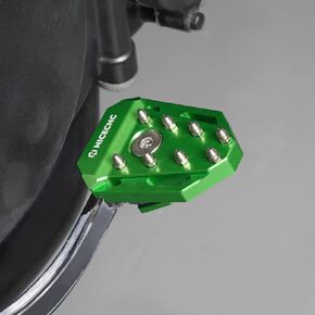 Motorcycle Braking Foot Pedal Brake Pedal Extension Cushion Pad Compatible with Kawasaki KLR650 2008-2018, Aluminum, Anodization, CNC-machined, Black Brake Pedal