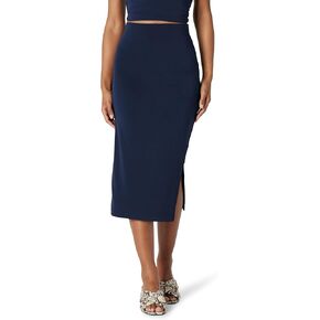 Amazon Essentials Women's Slim-Fit Ruched Matte Jersey Skirt (Top Sold Separately)