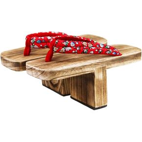 Japanese Style Cosplay Wooden Slippers Ninja Flip Flop Geta Sandal Clogs