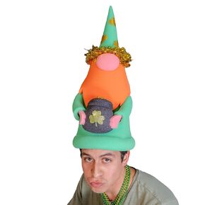 FOAM PARTY HATS: St Patrick's Wig - Saint Patrick Party -St Patricks Women Wig - St Patrick's Day Deco Wig - Shamrocks Wig - Irish Women Wig - Green Wig