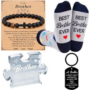 Brother Gifts from Sister - 4PCS Funny Birthday Gift for Brothers, Christmas Gift for Brother Men