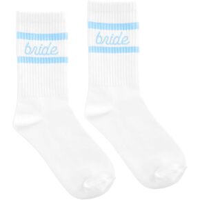 Bride Socks Bride To Be Something Blue Gift for Wedding Day Bachelorette Bridal Shower Party