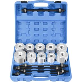 27pcs Universal Press and سحب مجموعة الأكمام المحامل البثات والأختام أداة تثبيت مجموعة الأدوات وإزالة الأدوات.