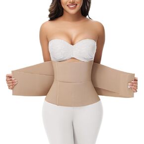 SHAPSHE Waist Trainer for Women Working out Cincher Body Shaper Tummy Control Waist Trimmer Belt Segmented Triple Wrap