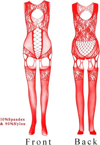 Women's Fishnet Bodystocking Sexy Dancer Fishnets Plus Size Lingerie Nightwear Club Rave Bodysuit Mesh Outfits in Saudi Arabia
