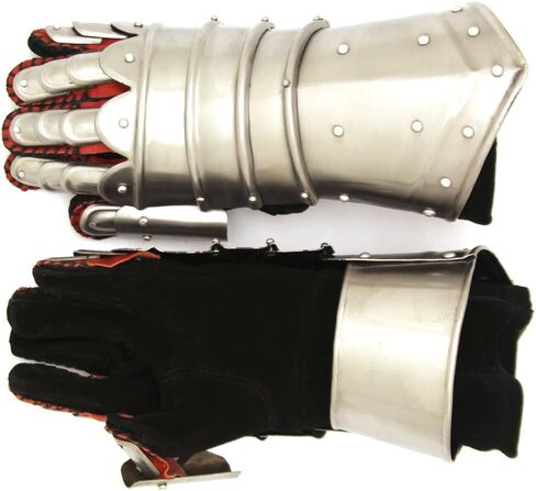 Medieval Warrior Brand Metal Gothic Knight Gauntlets – Wearable Steel Armor Gloves for LARP, Cosplay & Renaissance Costume in Saudi Arabia