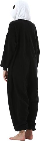 DarkCom Skeleton Onesie Halloween Costume One Piece Unisex Adult Pajamas Women Men Sleepwear Christmas Pajamas in Saudi Arabia