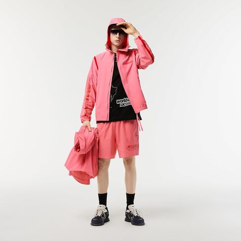 Lacoste Men’s Recycled Polyamide Short Track Jacket in Saudi Arabia